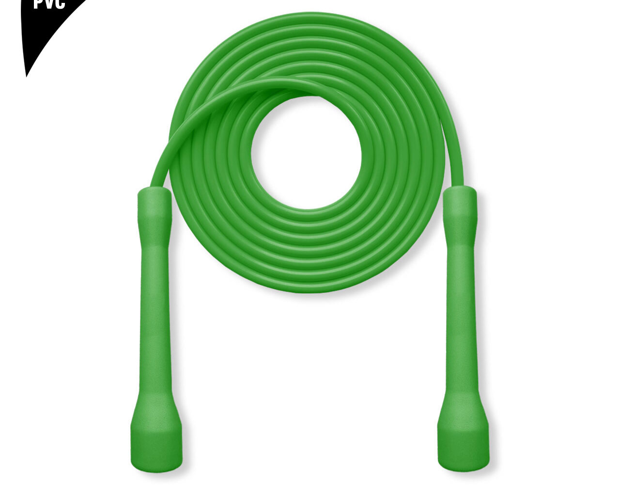 GREEN Short Ordinary Handle 7.0mm PVC Jump Rope (pleval.倍乐活)