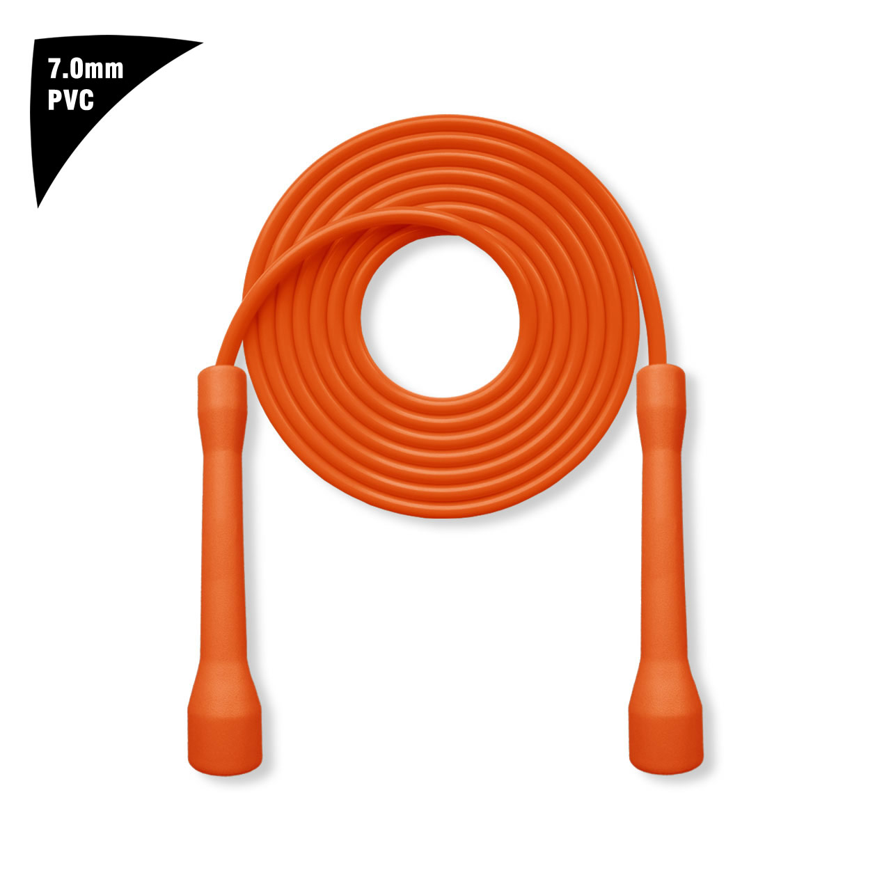 ORANGE Short Ordinary Handle 7.0mm PVC Jump Rope (pleval.倍乐活)