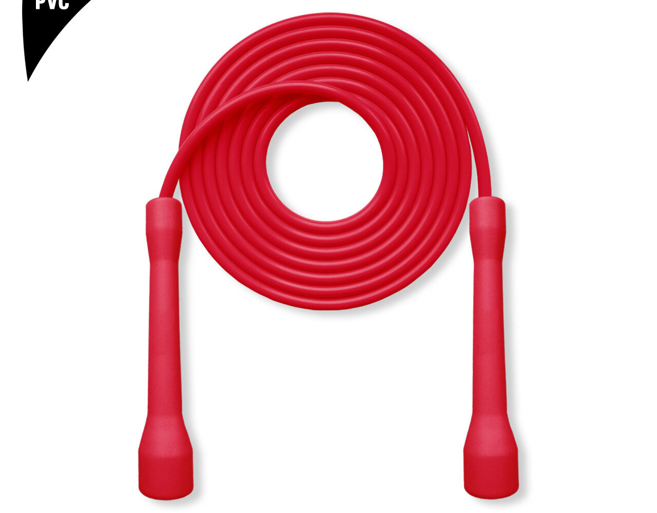 RED Short Ordinary Handle 7.0mm PVC Jump Rope (pleval.倍乐活)