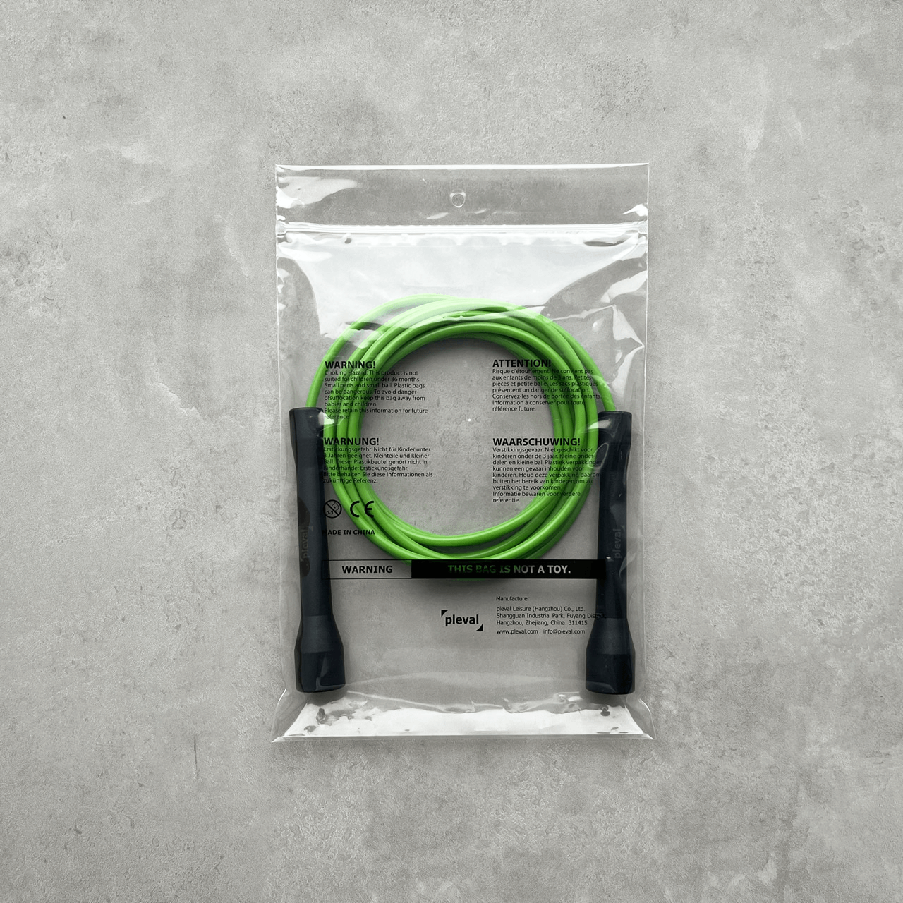 Short Handle – 5.0mm PVC Jump Rope Green 4 (pleval.倍乐活)