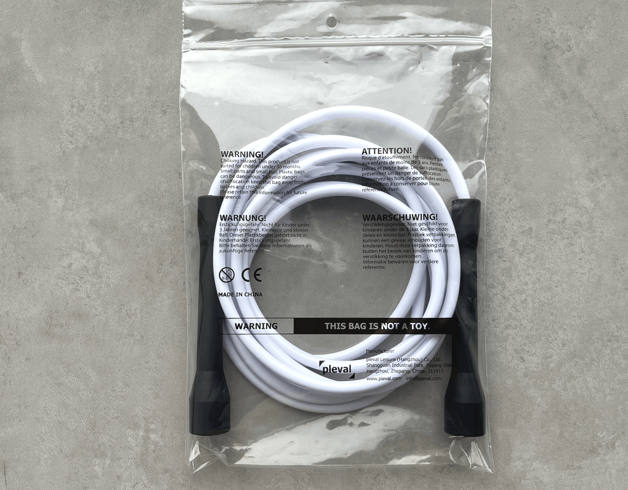 Weighted Jump Rope - Short Handle - 7.0mm PVC Rope 2 (pleval.倍乐活)